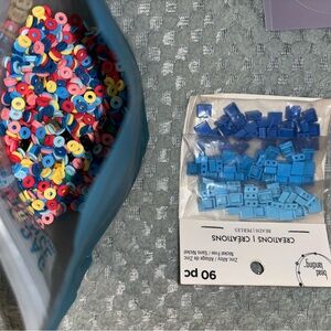 Colorful Round and flat Bead Set